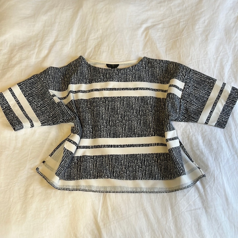 Boxy Patterned Crop Top
